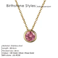 Stainless Steel 14K Gold Plated Fashion Diamond Geometric Rhinestones Necklace sku image 27