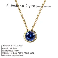 Stainless Steel 14K Gold Plated Fashion Diamond Geometric Rhinestones Necklace sku image 29