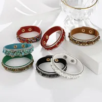 Wholesale Jewelry Retro Multicolor Crushed Stone Inlaid Diamond Bracelet Nihaowholesale main image 1