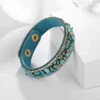 Wholesale Jewelry Retro Multicolor Crushed Stone Inlaid Diamond Bracelet Nihaowholesale sku image 1