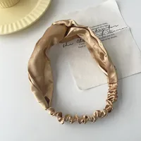 Nihaowholesale Korean Style Solid Color Cross Elastic Headband Wholesale Jewelry sku image 2