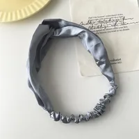Nihaowholesale Korean Style Solid Color Cross Elastic Headband Wholesale Jewelry sku image 8