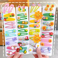 Wholesale Jewelry Cartoon Animal Flower Candy Color Children's Hairpin Set Nihaowholesale main image 1