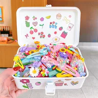 Wholesale Jewelry Cartoon Animal Flower Candy Color Children's Hairpin Set Nihaowholesale main image 4