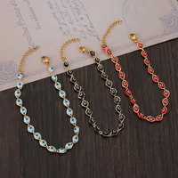 Copper 18K Gold Plated Fashion Eye No Inlaid Bracelets main image 1