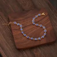 Copper 18K Gold Plated Fashion Eye No Inlaid Bracelets sku image 3