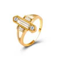 Wholesale Jewelry Metal Cross Diamond Ring Nihaowholesale main image 1