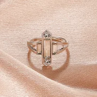 Wholesale Jewelry Metal Cross Diamond Ring Nihaowholesale main image 4