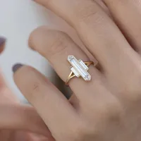 Wholesale Jewelry Metal Cross Diamond Ring Nihaowholesale main image 5