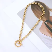 Stainless Steel Simple Style Plating Geometric Necklace main image 2