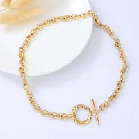 Stainless Steel Simple Style Plating Geometric Necklace main image 3