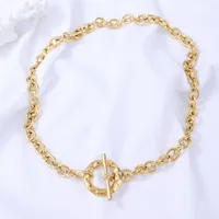 Stainless Steel Simple Style Plating Geometric Necklace main image 4