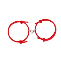 Simple Style Heart No Inlaid Couple Bracelets main image 5