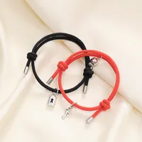 Simple Style Geometric Alloy Plating No Inlaid Couple Bracelets main image 1