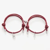 Simple Style Geometric Alloy Plating No Inlaid Couple Bracelets main image 4