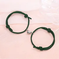 Simple Style Heart No Inlaid Couple Bracelets sku image 5