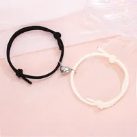 Simple Style Heart No Inlaid Couple Bracelets sku image 6