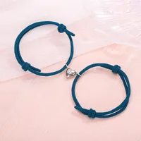 Simple Style Heart No Inlaid Couple Bracelets sku image 10