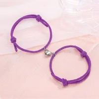 Simple Style Heart No Inlaid Couple Bracelets sku image 11