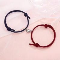 Simple Style Heart No Inlaid Couple Bracelets sku image 12