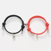 Simple Style Geometric Alloy Plating No Inlaid Couple Bracelets sku image 2