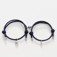 Simple Style Geometric Alloy Plating No Inlaid Couple Bracelets sku image 5