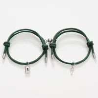 Simple Style Geometric Alloy Plating No Inlaid Couple Bracelets sku image 6