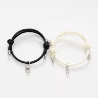 Simple Style Geometric Alloy Plating No Inlaid Couple Bracelets sku image 7