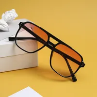 Wholesale Solid Color Square Frame Sunglasses Nihaowholesale main image 1