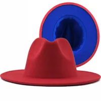 Wholesale Accessories Woolen Outer White Inner Red Ethnic Style Jazz Hat Nihaowholesale sku image 12