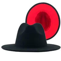 Wholesale Accessories Woolen Outer White Inner Red Ethnic Style Jazz Hat Nihaowholesale sku image 8