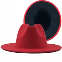 Wholesale Accessories Woolen Outer White Inner Red Ethnic Style Jazz Hat Nihaowholesale sku image 10