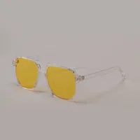 Wholesale Solid Color Square Frame Sunglasses Nihaowholesale sku image 5