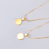 Wholesale Jewelry Heart 304 Stainless Steel Titanium Steel Shell 18K Gold Plated Inlaid Gold Necklace main image 2