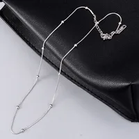 Wholesale Jewelry Heart 304 Stainless Steel Titanium Steel 18K Gold Plated Inlaid Shell Inlaid Gold Necklace main image 3