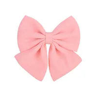 Wholesale Jewelry Solid Color Satin Fabric Chiffon Bow Hairpin Set Nihaowholesale sku image 8