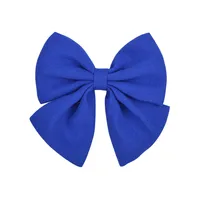 Wholesale Jewelry Solid Color Satin Fabric Chiffon Bow Hairpin Set Nihaowholesale sku image 10