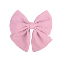 Wholesale Jewelry Solid Color Satin Fabric Chiffon Bow Hairpin Set Nihaowholesale sku image 6