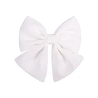 Wholesale Jewelry Solid Color Satin Fabric Chiffon Bow Hairpin Set Nihaowholesale sku image 2