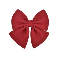 Wholesale Jewelry Solid Color Satin Fabric Chiffon Bow Hairpin Set Nihaowholesale sku image 11