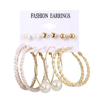 Vintage Style Geometric Alloy Earrings sku image 9