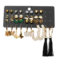 Vintage Style Geometric Alloy Earrings sku image 16
