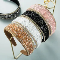 Wholesale Jewelry Baroque Flash Diamond Wide-brimmed Headband Nihaowholesale main image 1