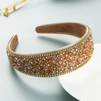 Wholesale Jewelry Baroque Flash Diamond Wide-brimmed Headband Nihaowholesale main image 2