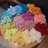 Wholesale Jewelry Chiffon Solid Color Hair Scrunchies Nihaowholesale main image 1