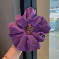 Wholesale Jewelry Chiffon Solid Color Hair Scrunchies Nihaowholesale sku image 7