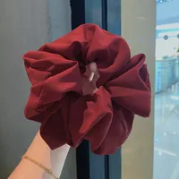 Wholesale Jewelry Chiffon Solid Color Hair Scrunchies Nihaowholesale sku image 9