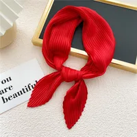 Nihaowholesale Wholesale Simple Fold Solid Color Small Square Scarf sku image 4