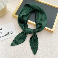 Nihaowholesale Wholesale Simple Fold Solid Color Small Square Scarf sku image 7