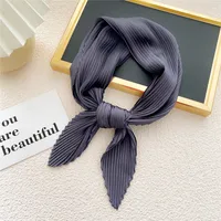 Nihaowholesale Wholesale Simple Fold Solid Color Small Square Scarf sku image 19